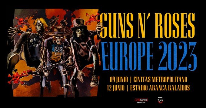Guns N' Roses anuncia fechas para su gira mundial en 2023